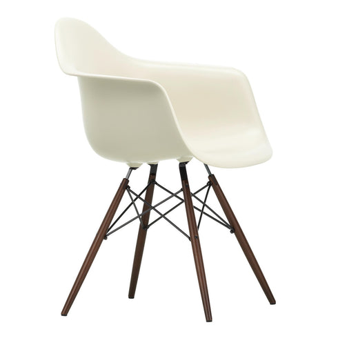 Cadeira de Braços em Plástico Eames DAW / Base Ácer Escuro